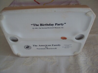 1980　Norman Rockwell ロックウェル 誕生日パーティー Vintage Norman Rockwell 1980 