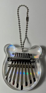 7 Pieces 8 Key Transparent Acrylic Mini Kalimba Thumb Piano Musical Instrument