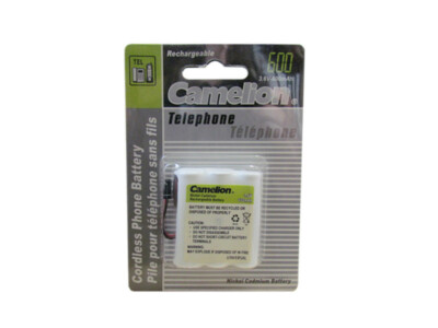 Camelion aufladbare Batterie für Schnurrloses Telefon 3,6V-600mAh Universal