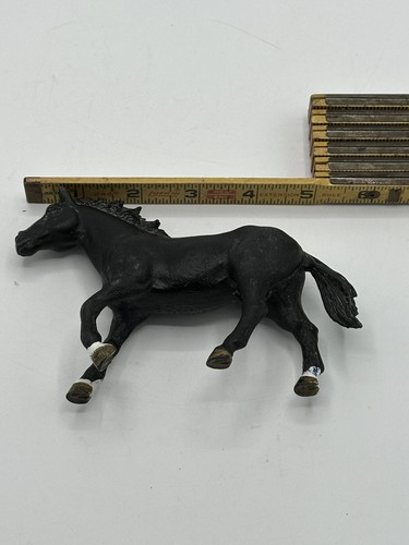 Schleich BLACK APPALOOSA STALLION Horse Figure 2012 Retired Rare *Blue mark* - Picture 7 of 8