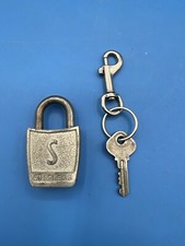 Vintage Old Slaymaker Rustless Made in USA Padlock Lock With 1 Key Collectible