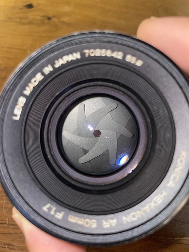 *Exc+4* Konica Hexanon AR 50mm F/1.7 Standard Lens from Japan #A9-23B - Picture 8 of 8