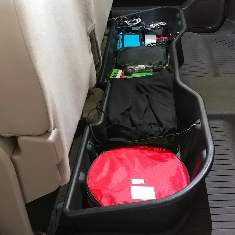 Underseat Storage Box For 07-18 Chevrolet Silverado 07-2019 GMC Sierra Crew Cab Foto 4 de 4