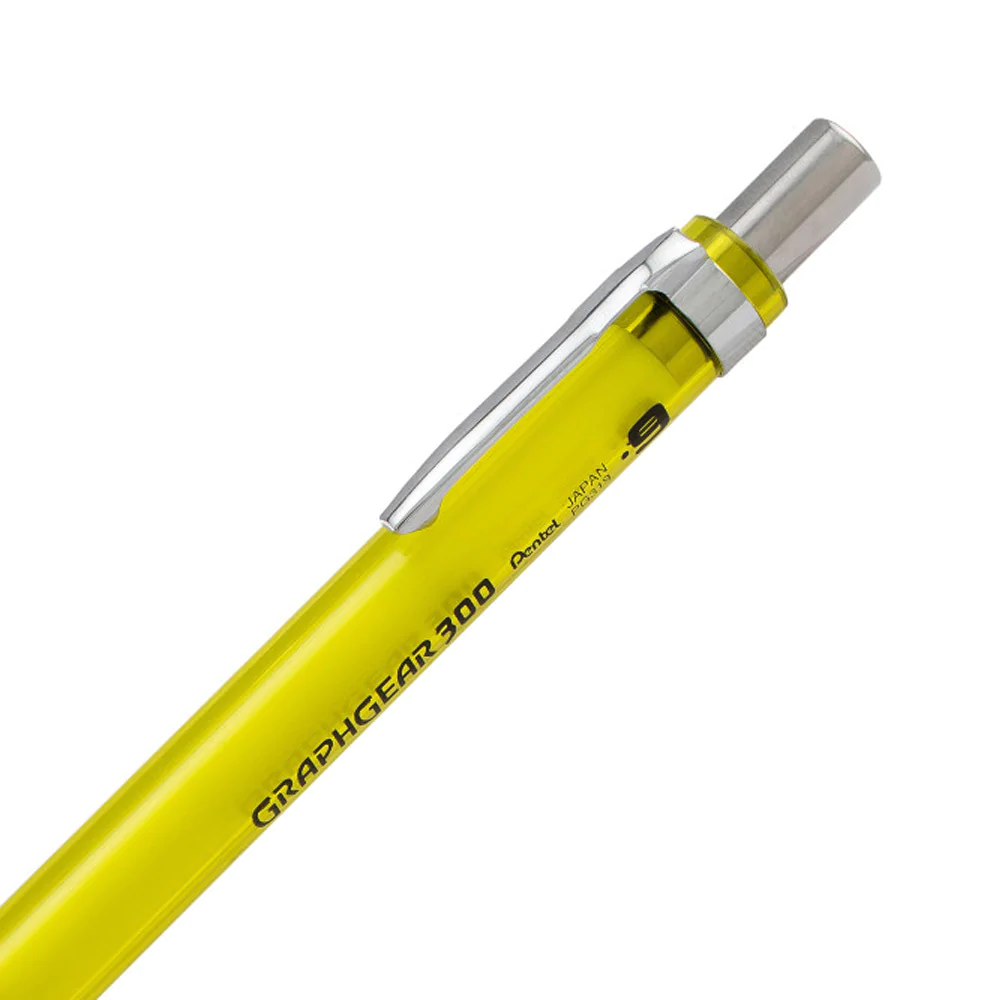 Pentel GraphGear 300 Mechanical Pencil, Yellow, 0.9 mm eBay