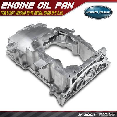Upper Engine Oil Pan for Chevy Impala Malibu Cadillac ATS Regal 14-15 2.0L 2.5L