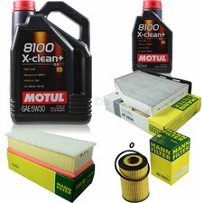 MOTUL 6 L 5W-30 MOTOR-ÖL+MANN-FILTER für Skoda Yeti 5L 2.0 TDI 4x4 CC 358 517