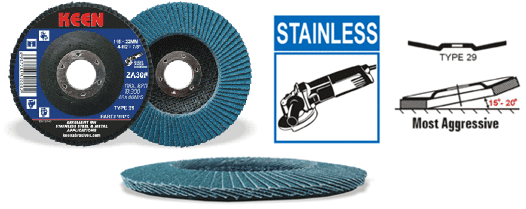 Box of 5, 40 Grit Type 29 Flap Disc 4-1/2