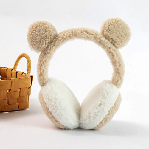 Cute Bear Ears Plush Earmuffs Children Cartoon Animals Winter WarmEar Warmers - Zdjęcie 1 z 18