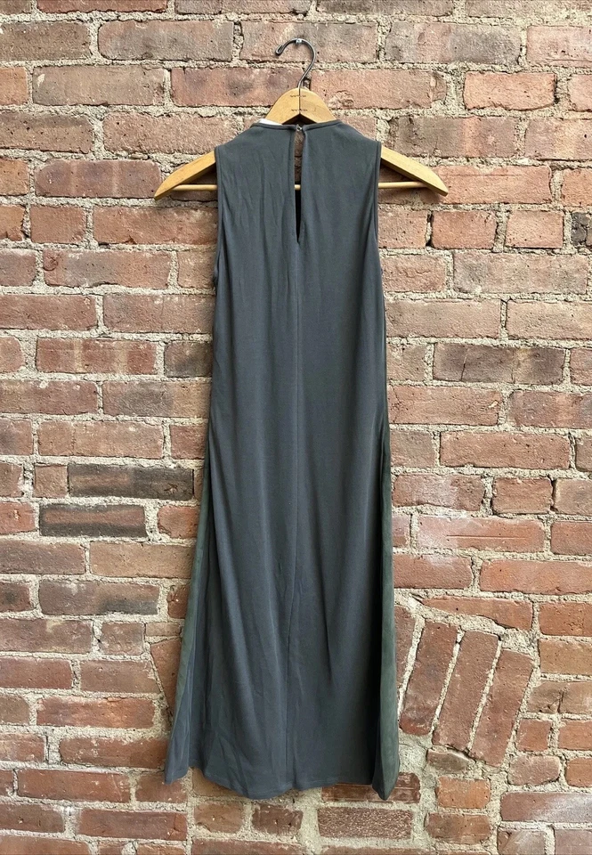 Vestido vintage para mujer Bally, talla 38 IT, gamuza salvia, Italia Foto 3 de 4