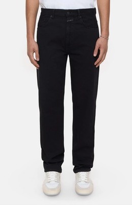 CLOSED Cooper Tapered Fit Jeans Black Wash Made in ITALY Sz 34 $260