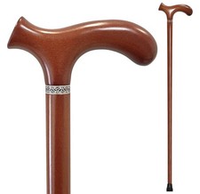 NEW Wooden Walking Cane 33  Comfort Grip Handle, Lightweight Premium Beech Wood