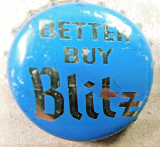 BETTER BUY BLITZ cork beer bottle cap 1934 38 Blitz Weinhard Portland OR