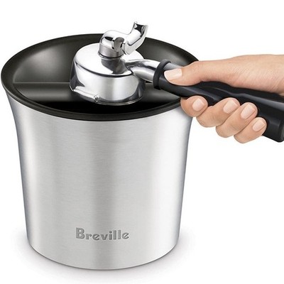 Breville The Knock Box Metal Canister Knock Tightly Packed Coffee Puck BCB100