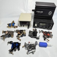 Large Lot Of Tattoo Equip. Guns Power Frames Coils - With Power Supplies