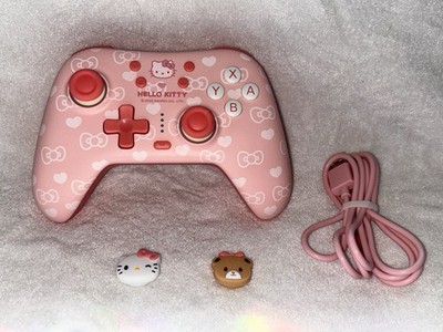 GeekShare Hello Kitty Hall Effect Wired Controller Pink/White for Switch/PC