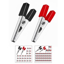 5Core Alligator Clips Electrical Metal Battery Jumper Clamp insulated Gator Clip