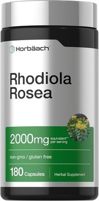 Rhodiola Rosea Root Extract 2000mg | 180 Capsules | by Horbaach