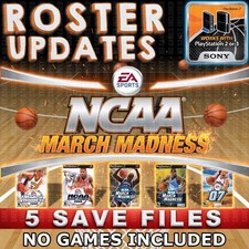 NCAA March Madness 02 04 05 06 Roster Update Playstation PS2 PS3 Memory Card USB