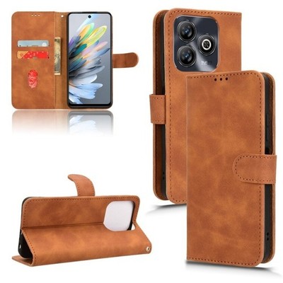 For ZTE Blade A75 Skin Feel Magnetic Flip Leather Phone Case cover shell