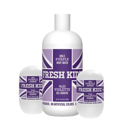 Body Wash 16.9 fl.oz. and 2 Roll-On Deodorants 1.86 fl.oz. for Kids and Teens...