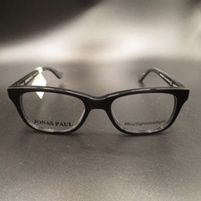 Jonas Paul Miles/Maddie Eyeglass Frames SBK Black Full Rim 45-15-125 Kids Youth