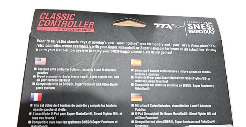 Pair Of New TTX Super Nintendo SNES System Gamepad Replacement Controller Corded - Picture 2 of 2
