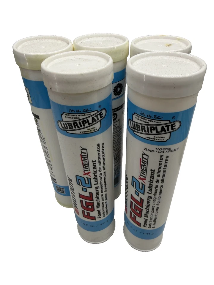 Lote de 5x L0232-098 Lubriplate FGL-2 grasa multiusos para maquinaria de alimentos 14,5 oz Foto 2 de 2