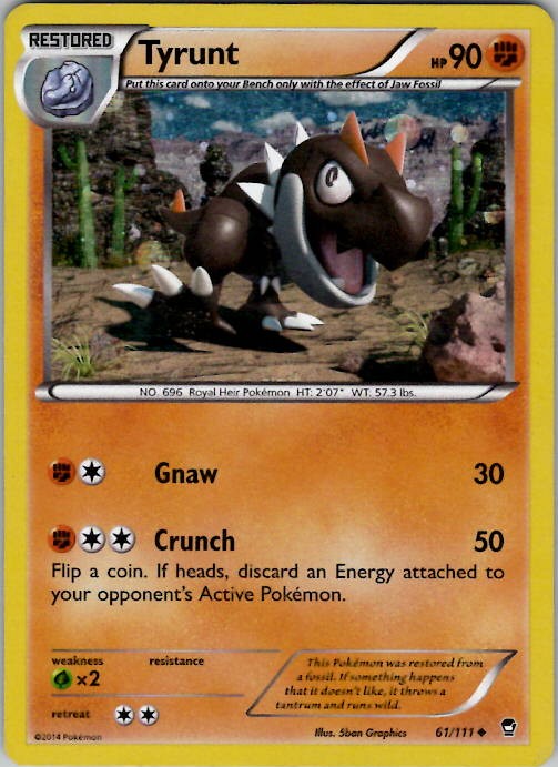 Tyrunt - 61/111 (Cosmos Holo) Miscellaneous Cards & Products 061/111 Holo LP/NM