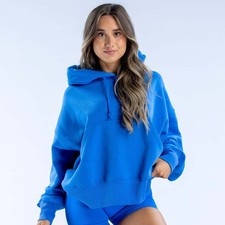 Women's printed, thickened, versatile long-sleeved loose hoodie