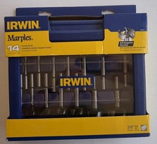 Juego de brocas IRWIN Marples Forstner - Brocas para madera de acero al carbono de 14 piezas (1966893)