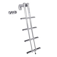 White Water AM1504MB/AMB9  304 SS Telescoping Dive Door Ladder  4 Step