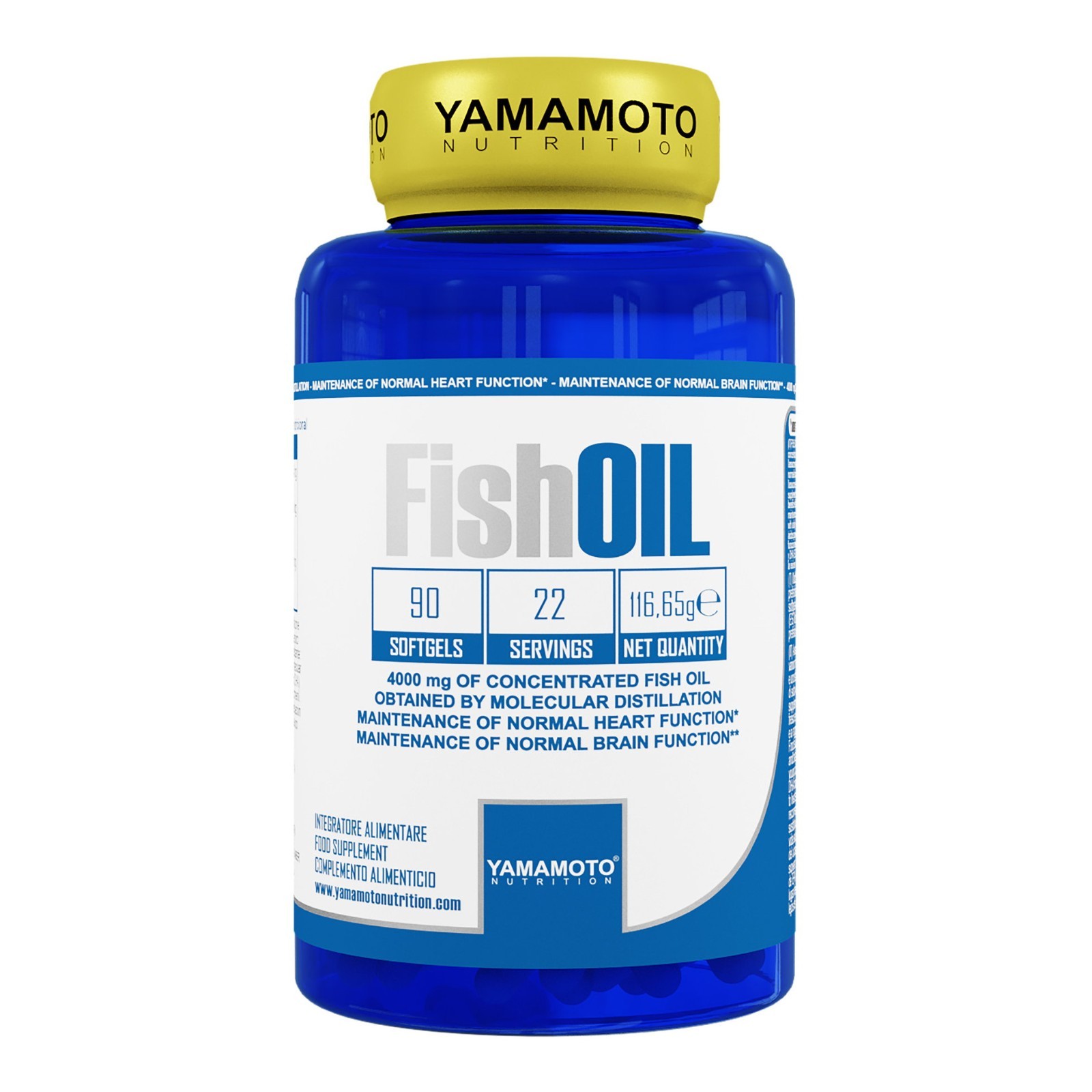 YAMAMOTO FISH OIL 90 SOFTGELS-INTEGRATORE ALIMENTARE DI OMEGA 3 - OLIO DI PESCE