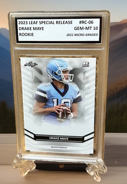 DRAKE MAYE RC 2023 Leaf Draft GRADED GEM-MT 10 Rookie Card #RC-06