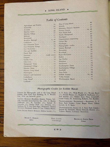 Vtg 1939 New York World's Fair New York Exhibit LONG ISLAND Souvenir Book - Picture 9 of 13