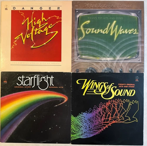 70's & 80's K-TEL KTEL 4 vinyl LP lot - Michael Jackson - KISS - Prince - Styx