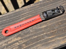 Craftsman 43378 6.5 Steel Non-ratcheting Adjustable Wrench Red Handle Usa