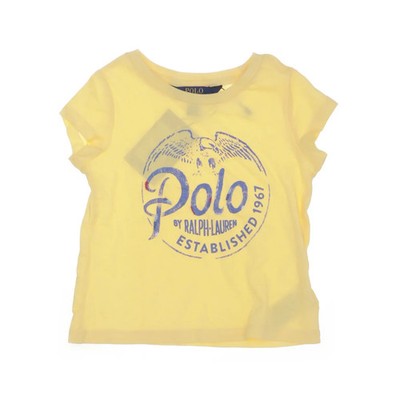 Polo Ralph Lauren, T-shirt, Größe: 92, Gelb, Baumwolle, Print #x9F