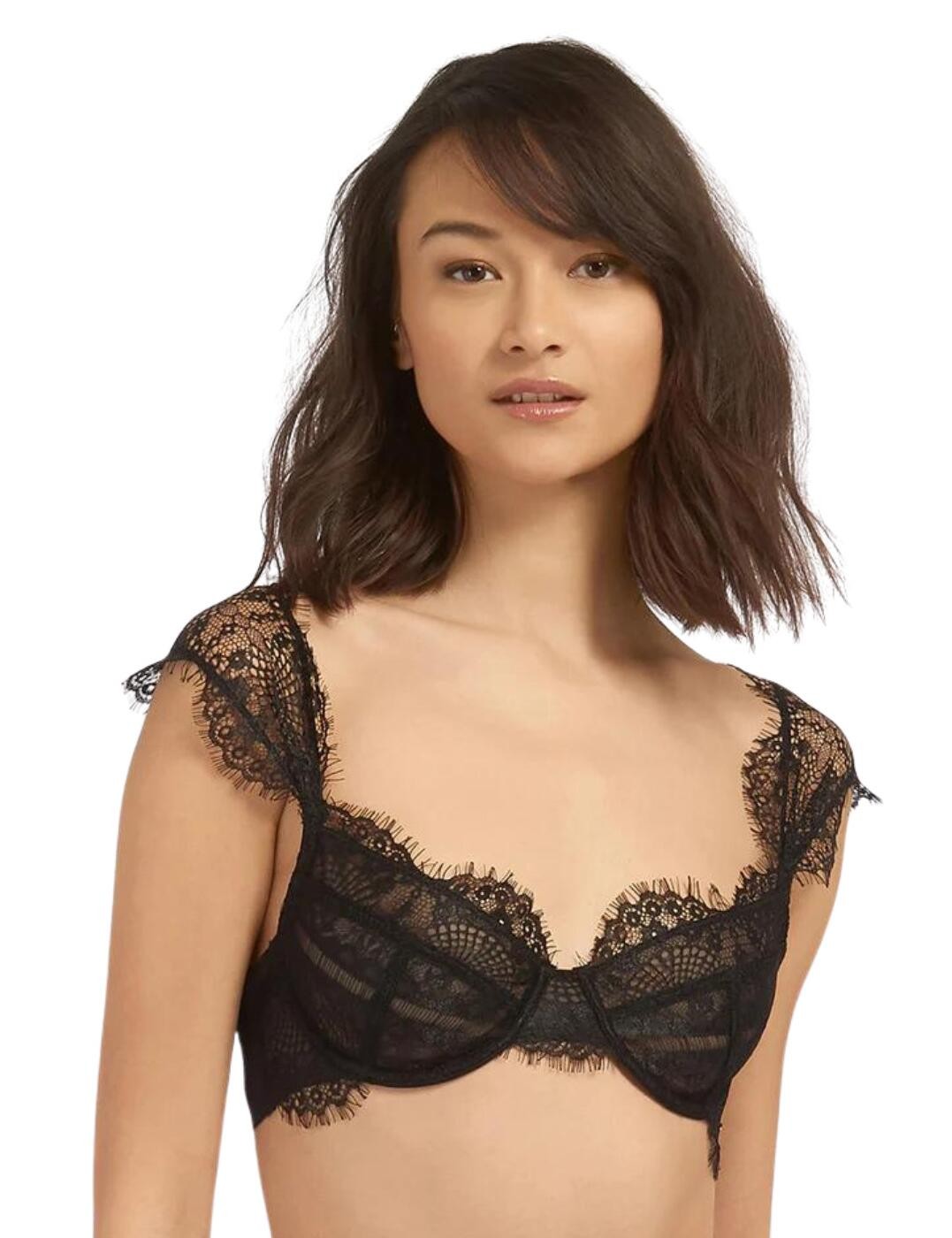30D Bluebella Marina Bra 40163 Underwired Semi Sheer Eyelash Lace Sexy Bras