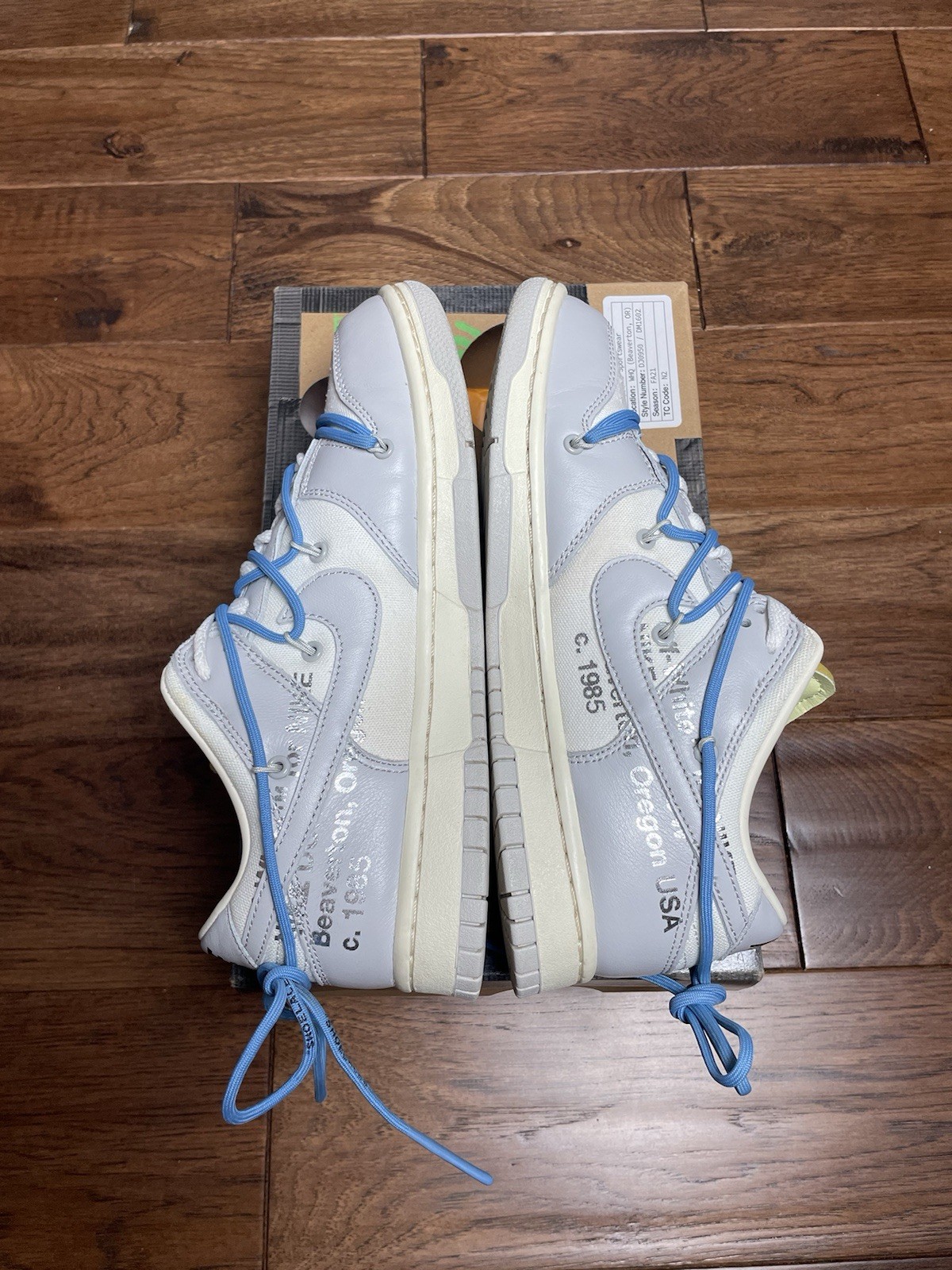 OFF WHITE X NIKE Taglia 8M Nike Off White x Dunk colore basso 05 di 50