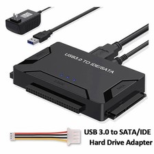 USB 3.0 to IDE/SATA Converter Adapter Kit For 2.5"/3.5" SSD/IDE/SATA Hard Drives