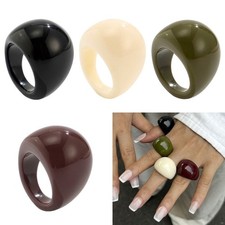 Smooth Vintage Resin Rings Big Size Boho Rings Irregular Rings  Gift Idea