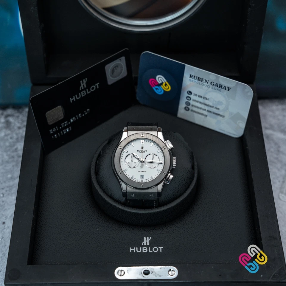 Hublot Classic Fusion cronógrafo opalina titânio 42 mm 541.NX.2610.LR - Imagem 4 de 4