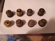 Eight Antique/Vintage Bakelite Electric Adapters Various Manufacturers