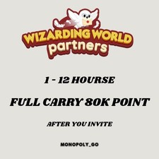 Wizarding World Partners Monopoly Go Partners Event    Full carry 80k Point    