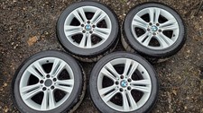 2013 BMW 3 Series Set of alloy 17" alloy wheels with tyres 225 50 r17