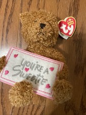Vintage 2006 Ty Beanie Baby You’re a Sweetie Bear Greetings NEW MWMTs