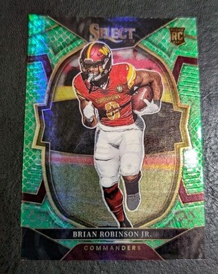 2022 Select #78 Brian Robinson Jr. Concourse Dragon Scale Prizm Rookie 89/89 RC