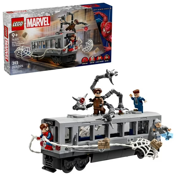 Marvel Spider-Man vs. Doc Ock Subway Train Scene - Action Figures Kids Toy