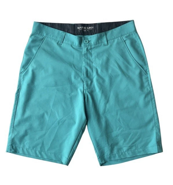 Golf Shorts Matte Grey Performance Teal Size 32 (like Nike)