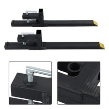 43-In 2000lbs Pallet Forks Clamp on Loader Bucket Skid steer Tractor Bucket Fork